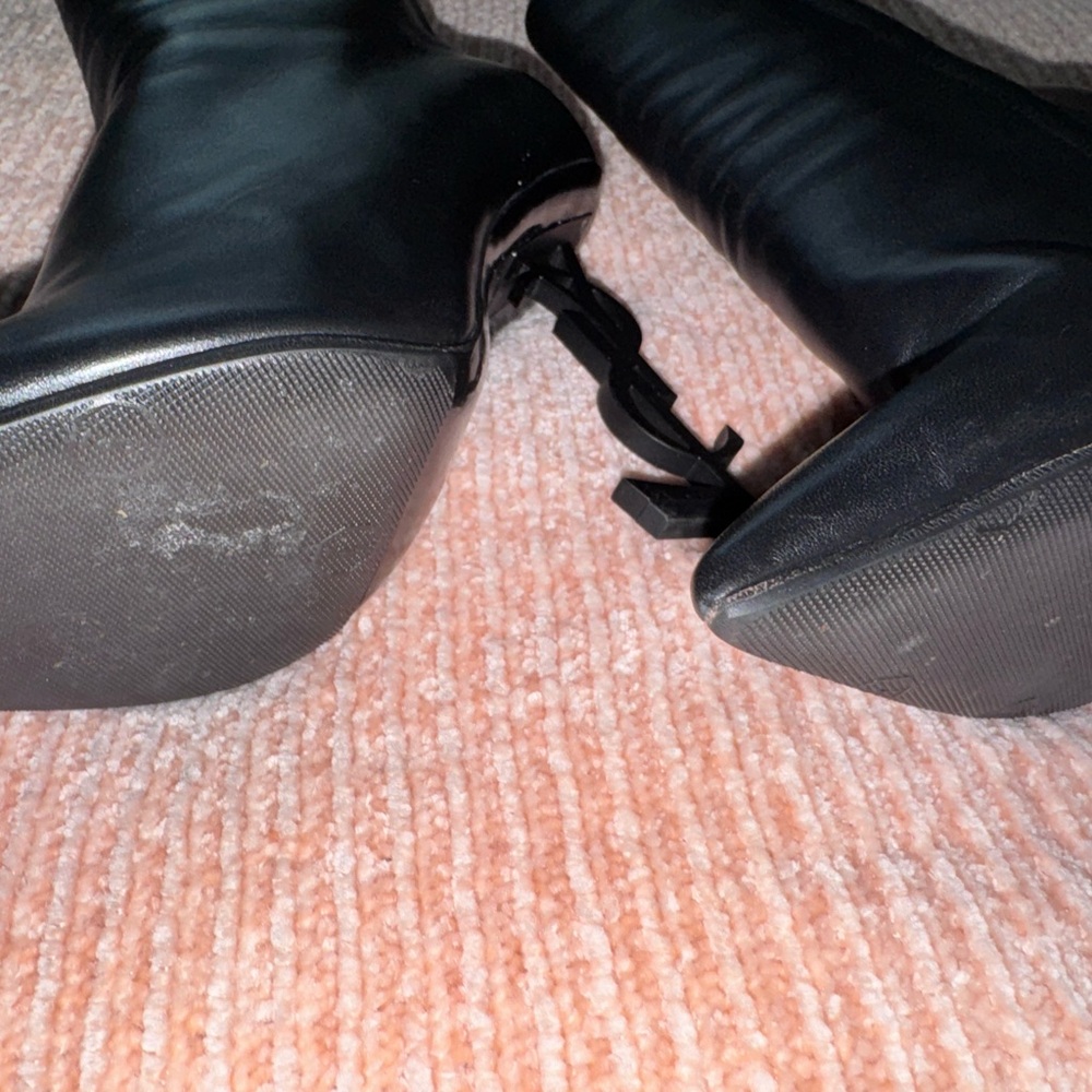 Saint Laurent Ysl Heeled Boots View 6